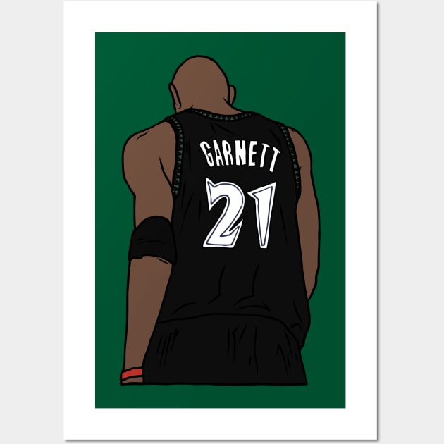 Kevin Garnett Back-To Wall Art by rattraptees